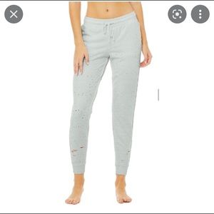 Alo yoga Fierce Distressed Sweatpants